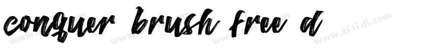 Conquer Brush Free D字体转换